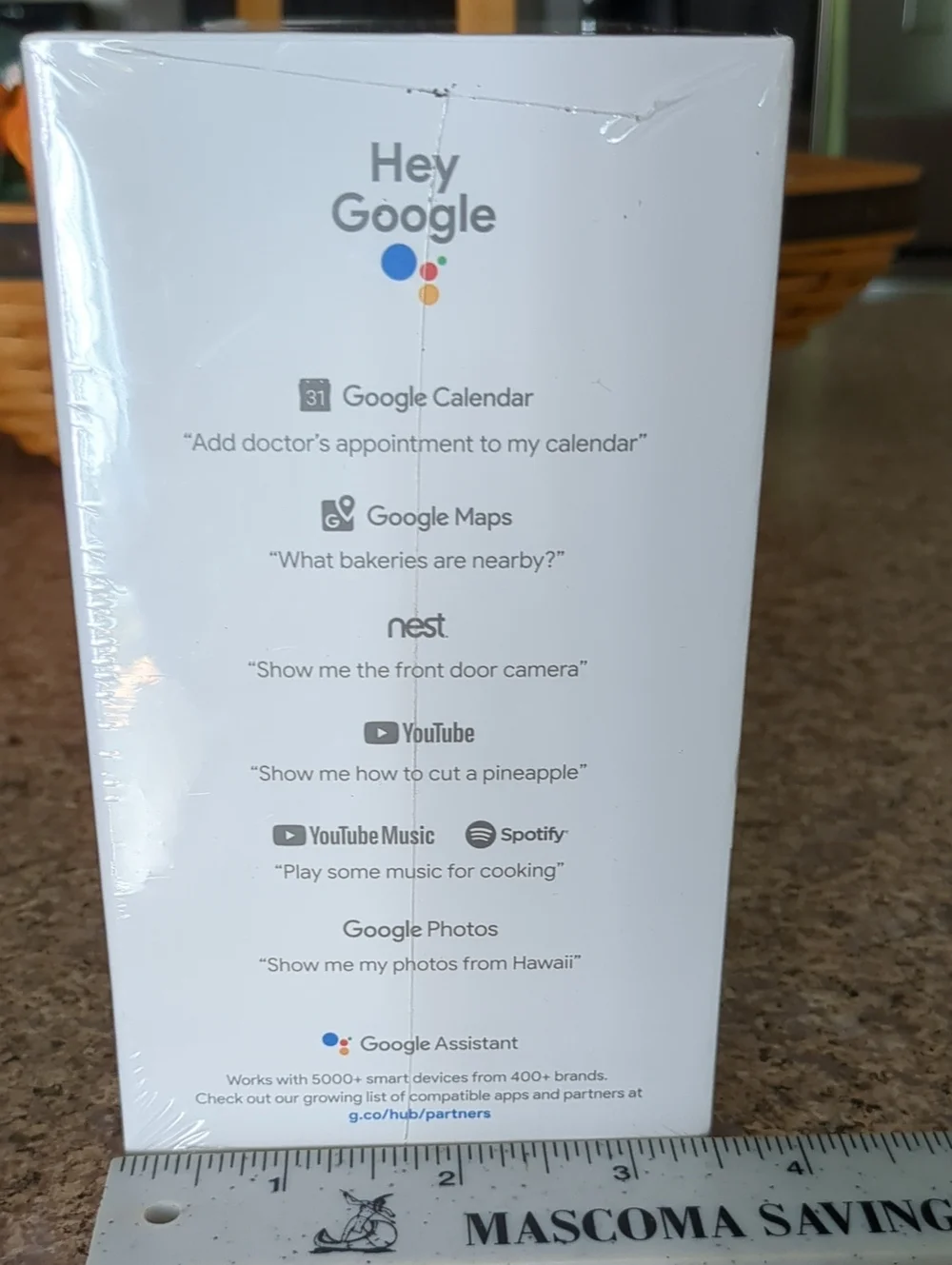 NIB Google Home Hub Smart Display 1st Gen Factory Sealed Model GA00515-US